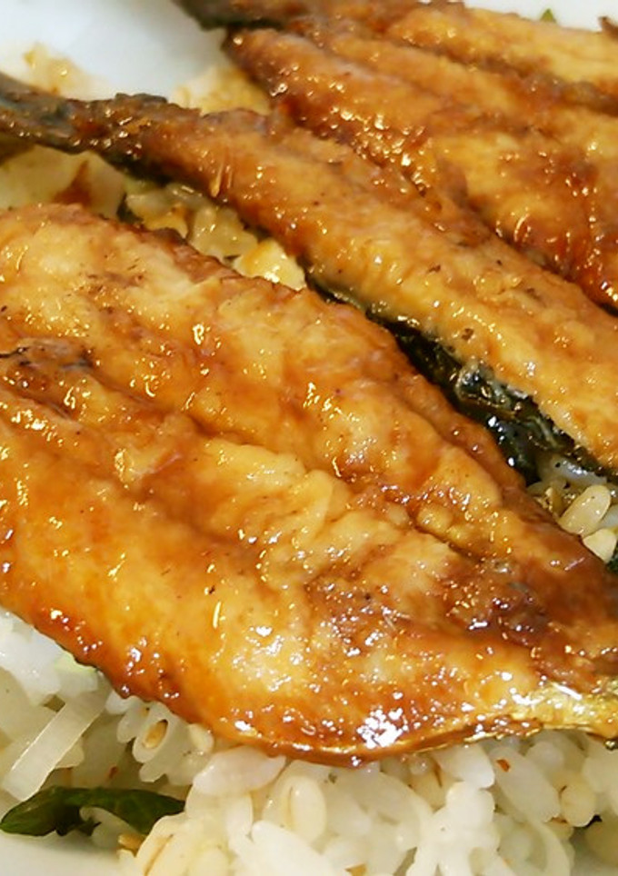イワシのかば焼き丼♪-レシピのメイン写真