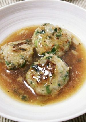 餃子のタネの残りで和風肉団子-レシピのメイン写真