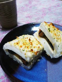 はんぺんと黒豆の*パン粉焼き*-レシピのメイン写真