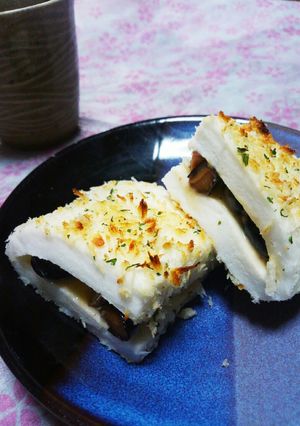 はんぺんと黒豆の＊パン粉焼き＊-レシピのメイン写真