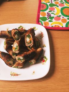 簡単!肉のみそ野菜巻き-レシピのメイン写真