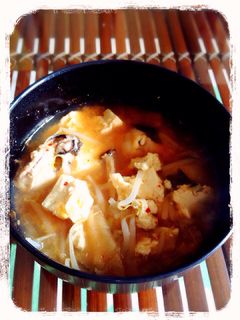 簡単★一人キムチ鍋★スンドゥブ風-レシピのメイン写真