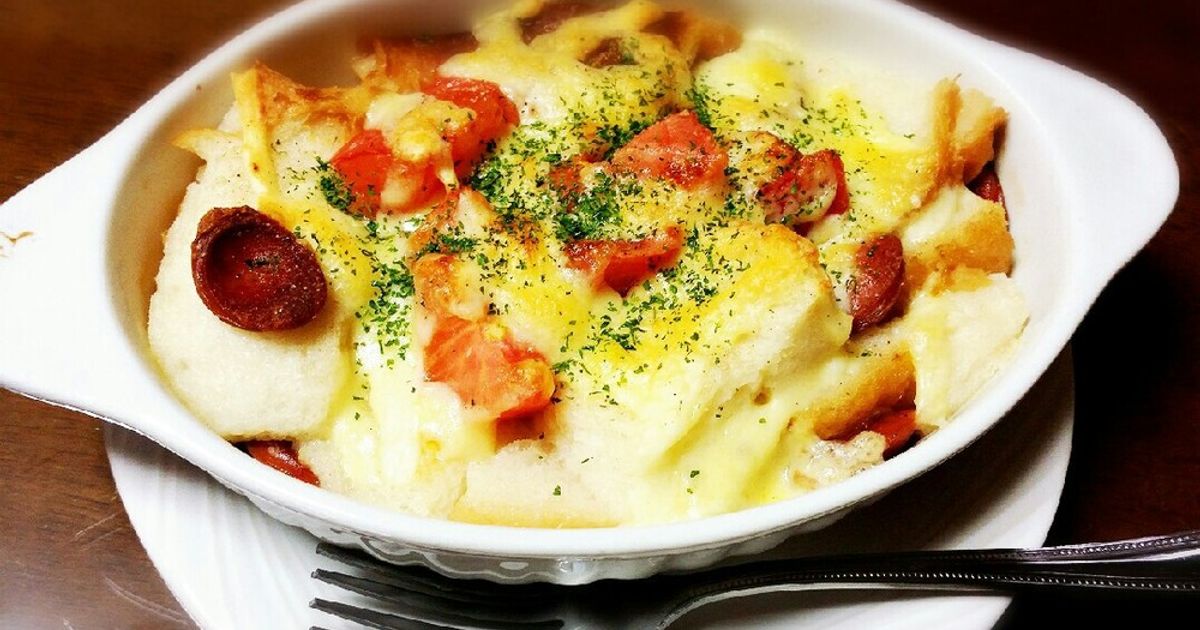 ランチに♡コンソメスープのパングラタン♡ by カレンガール