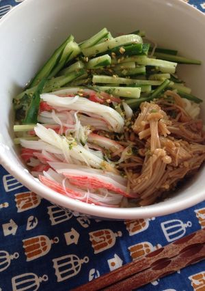 さっぱり!きゅうかまなめこ★冷やラーメン-レシピのメイン写真