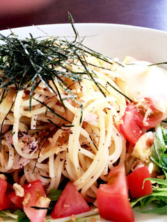 夏におすすめ!ゆかりとツナのサラダパスタ-レシピのメイン写真