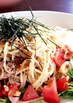 夏におすすめ!ゆかりとツナのサラダパスタ-レシピのメイン写真