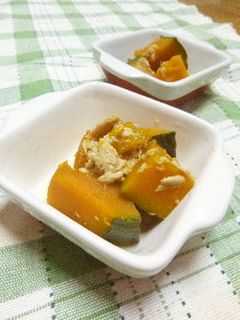 カボチャとツナの甘くない煮物-レシピのメイン写真