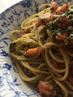 生バジルとトマトのジェノベーゼ風パスタ-レシピのメイン写真