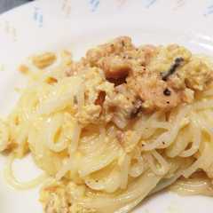 そうめんのヘルシーカルボナーラ-レシピのメイン写真