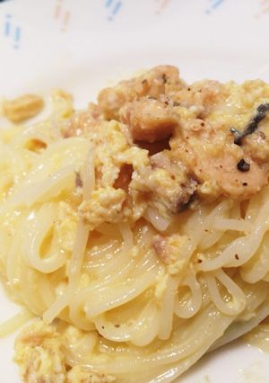 そうめんのヘルシーカルボナーラ-レシピのメイン写真