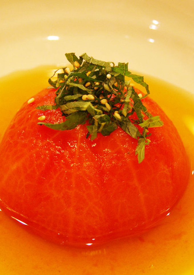 冷やしおでん風！王様トマトの和風だし煮-レシピのメイン写真