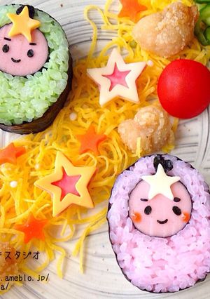 『織姫と彦星』の簡単巻き寿司-レシピのメイン写真