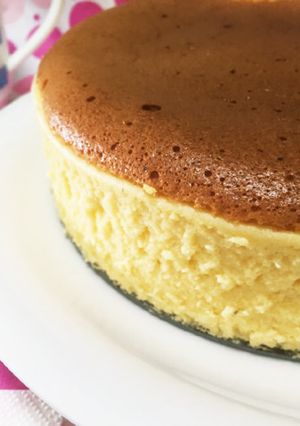 ミキサーで簡単にスフレチーズケーキ-レシピのメイン写真