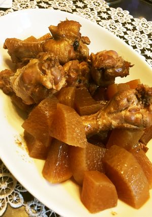 炊飯器で簡単大根と手羽元の煮物-レシピのメイン写真