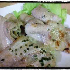 รูปของ 　*豚バラの柚子胡椒焼き*