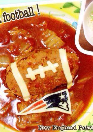 柔らか 煮込み ハンバーグ☆ボール デコ-レシピのメイン写真