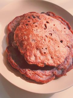 ボリューム満点!ココアバナナパンケーキ♪-レシピのメイン写真