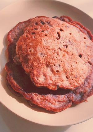 ボリューム満点！ココアバナナパンケーキ♪-レシピのメイン写真