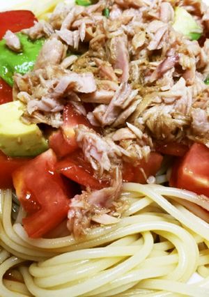 超簡単！わさび風味の和風冷製パスタ-レシピのメイン写真