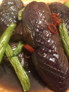 ピリ辛トロトロ*ナスとインゲンの煮物-レシピのメイン写真