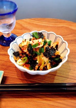 材料3つ♩お手軽キムチの韓国風おつまみ-レシピのメイン写真