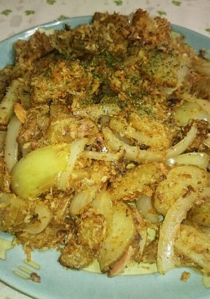 オイルサーディンとポテトのパン粉炒め-レシピのメイン写真