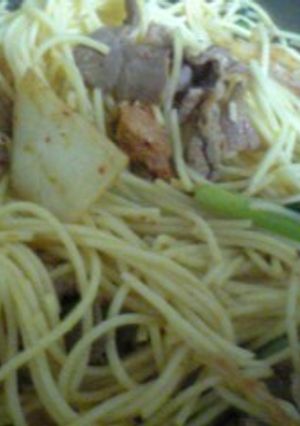 豚キムチパスタ-レシピのメイン写真