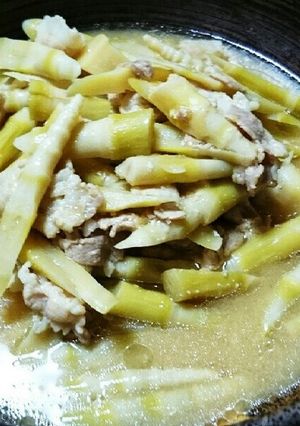 笹竹と豚バラの味噌煮-レシピのメイン写真