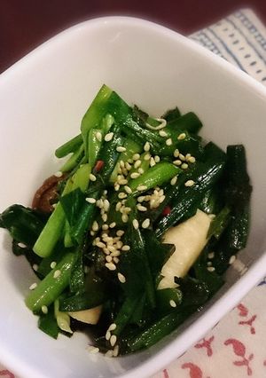 うますぎ！ニラとエリンギのポン酢梅肉♡-レシピのメイン写真