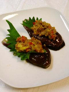 茄子の肉みそがけ-レシピのメイン写真