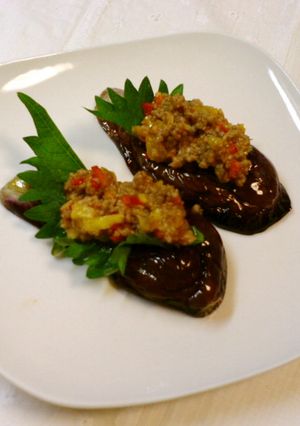 茄子の肉みそがけ-レシピのメイン写真