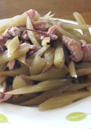 蕗とイカげその炒め煮-レシピのメイン写真