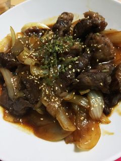 牛肉と玉ねぎの焼き肉風炒め-レシピのメイン写真