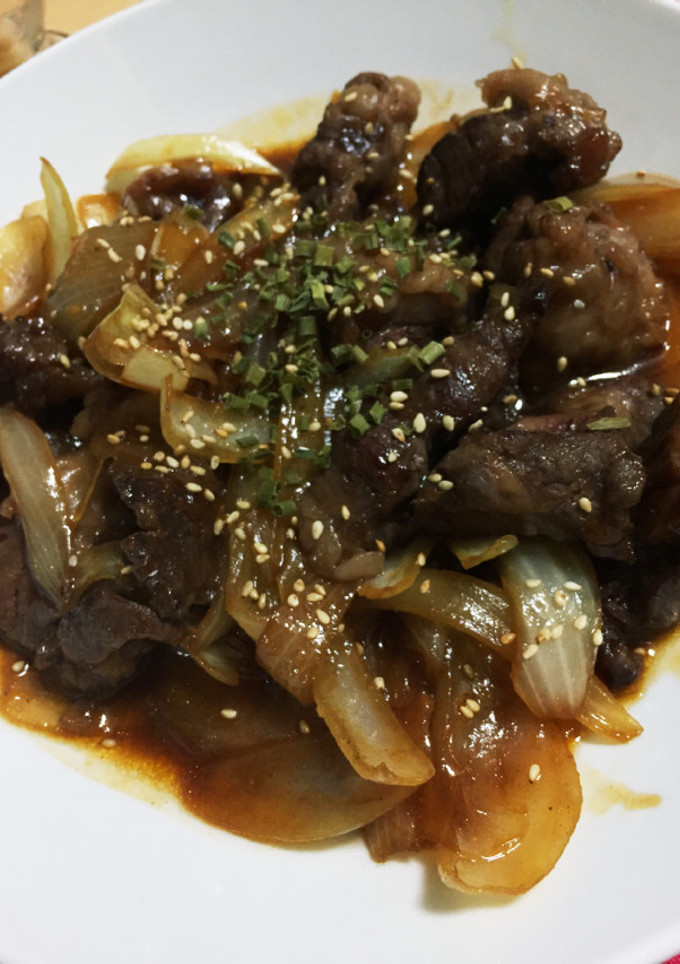 牛肉と玉ねぎの焼き肉風炒め-レシピのメイン写真