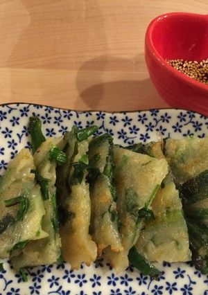 もっちもちニラチヂミ-レシピのメイン写真