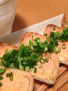 油揚げで♪ 明太子カナッペ-レシピのメイン写真