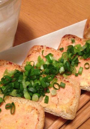 油揚げで♪ 明太子カナッペ-レシピのメイン写真
