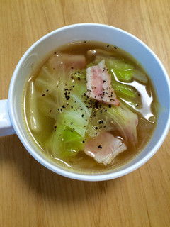 旨味たっぷり♡キャベ玉ベーコンのスープ♡-レシピのメイン写真