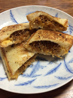 バウルーで作るちりめん山椒のホットサンド-レシピのメイン写真