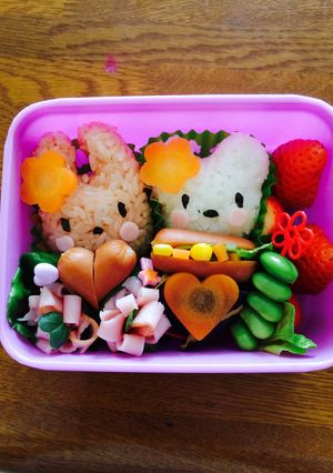 ♪簡単♪キャラ弁♪動物♪-レシピのメイン写真