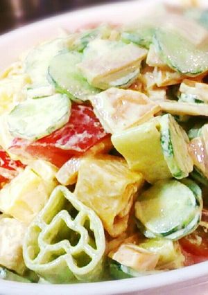 ボリューム副菜☆カレーマカロニサラダ♪-レシピのメイン写真