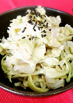 無塩料理☆きゃべつの胡麻和え-レシピのメイン写真