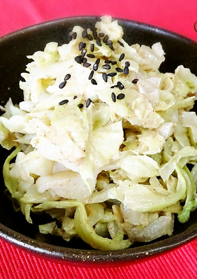 無塩料理☆きゃべつの胡麻和え-レシピのメイン写真
