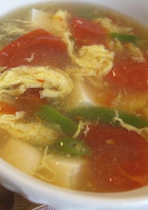 トマトとお豆腐のヘルシースープ-レシピのメイン写真
