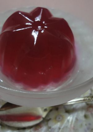 赤シソジュースゼリー-レシピのメイン写真