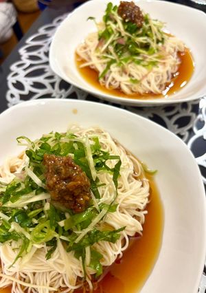 5味薬味素麺（7月教室）-レシピのメイン写真