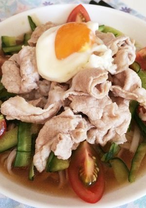 冷蔵庫のあまりでサラダうどん-レシピのメイン写真