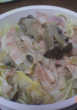 きのことベーコンのスープパスタ-レシピのメイン写真