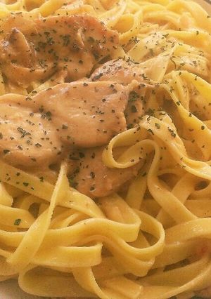 鶏肉のクリームパスタ-レシピのメイン写真