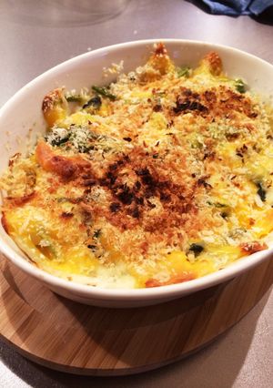 簡単美味しいキノコと玉ねぎのパン粉焼き！-レシピのメイン写真